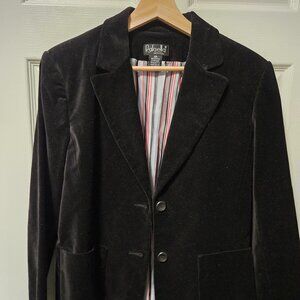 Rafaella - Women's Black Crushed Velvet Blazer - Size 12P